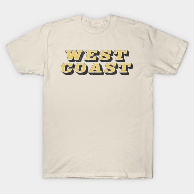 West Coast /// 90s Hip Hop Fan Design T-Shirt by DankFutura